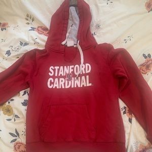 Red, Stanford Cardinals Sweatshirt with a Hood
